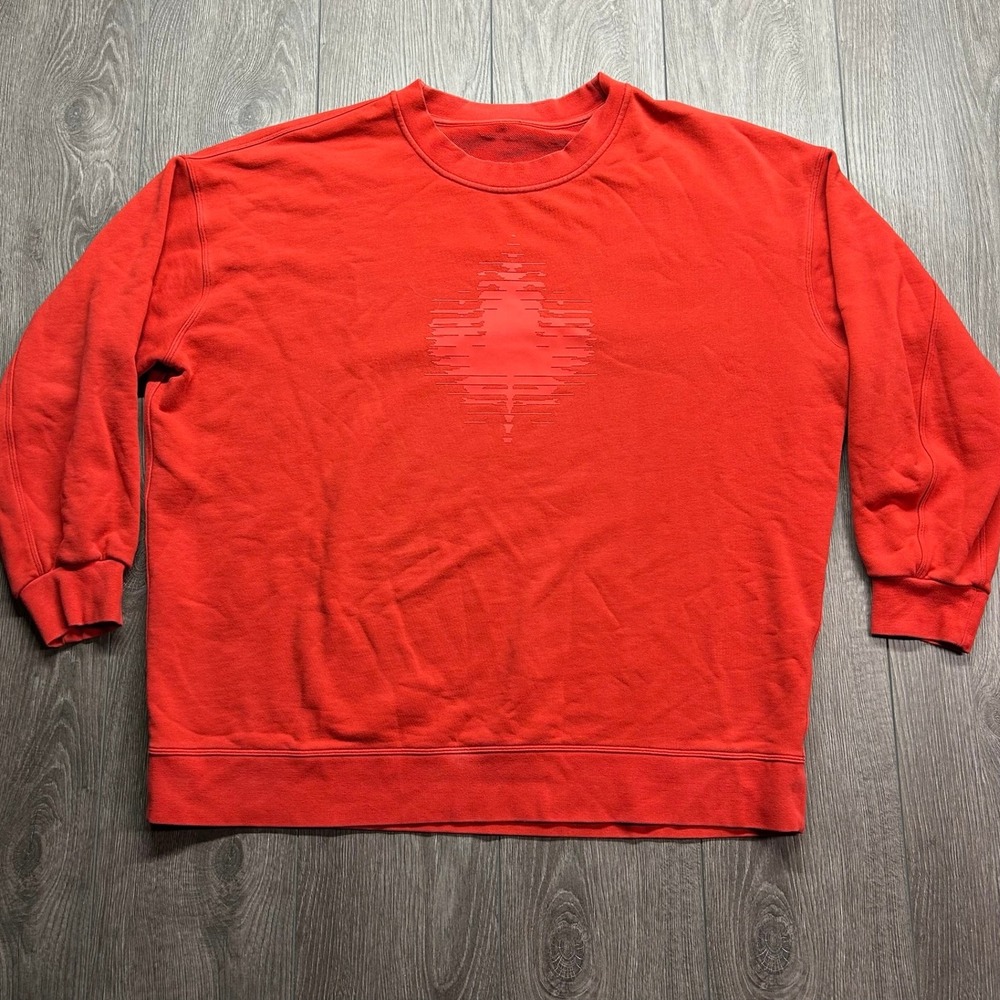 Lululemon Mens Olympic Canada Red Crewneck Sweatshirt XXL French Terry Active